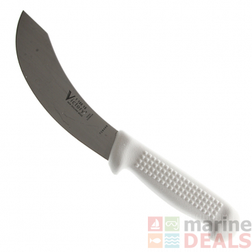 Victory 1/100/15/115 High Carbon Skinning Knife White Handle 15cm