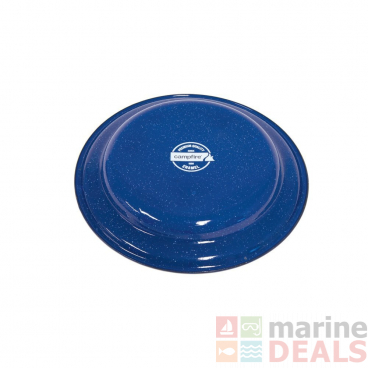 Campfire Enamel Deep Plate Navy 26cm