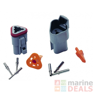 Hella Marine Deutsch 3 Pole DT Connector Set