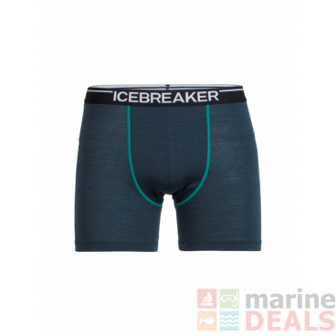 Icebreaker Mens Merino Anatomica Boxers Nori Heather/Nautical XL