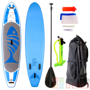 AquaWarrior Deluxe Inflatable Stand Up Paddle Board 11ft