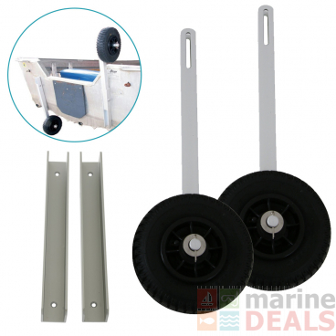 Transom Pneumatic Retractable Dinghy Wheels