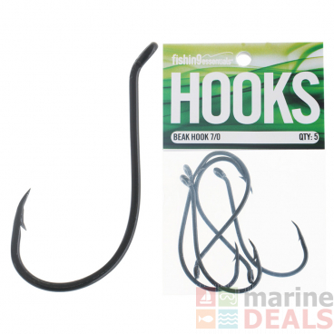 Fishing Essentials Beak Hooks 7/0 Qty 5