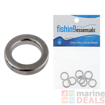 Fishing Essentials Solid Rings 12mm Qty 8
