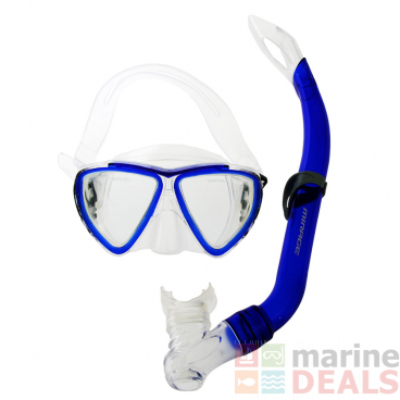 Mirage Turtle Junior Dive Mask and Snorkel Set Blue