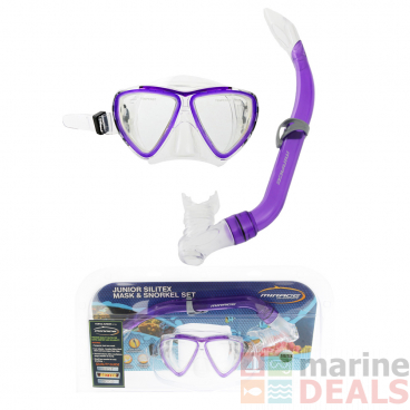 Mirage Turtle Junior Dive Mask and Snorkel Set Purple