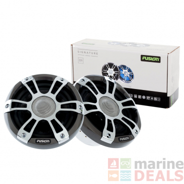 Fusion Signature 2-Way Coaxial Sports Chrome Marine Speakers with LED 6.5in 230W