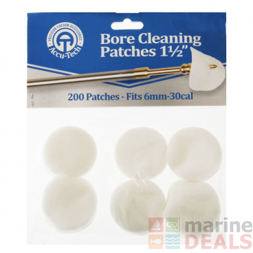 Accu-Tech Bore Cleaning Patches 1 1/2in - Fits 6mm - .30 cal