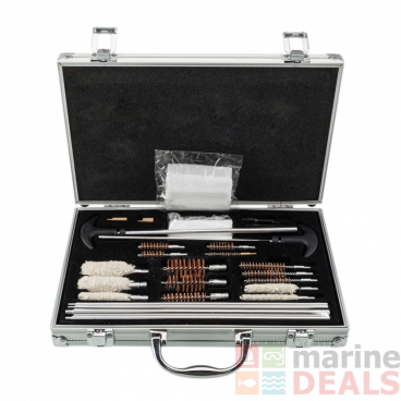 Outdoor Outfitters Universal Cleaning Kit .17-12GA 26 Piece Alloy Case