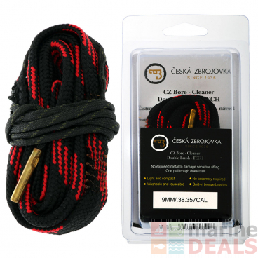 CZ Gun Bore Cleaning Rope with Double Brush for 9mm