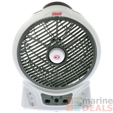 Coleman Rechargeable Fan with LED Light 8in