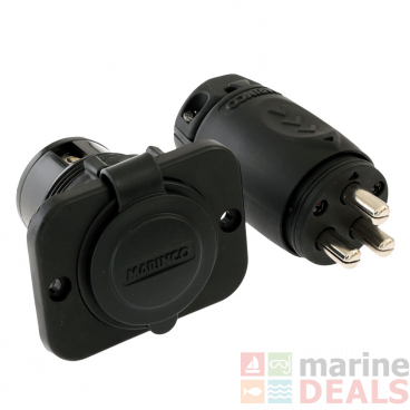 Marinco 70A 3-Wire Trolling Motor Plug and Receptacle Combo