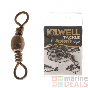 Kilwell Barrel Swivels Size 1 21-25kg Qty 5