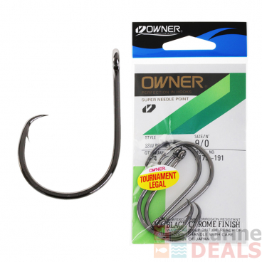 Owner SSW Inline Circle Hook 9/0 Qty 4