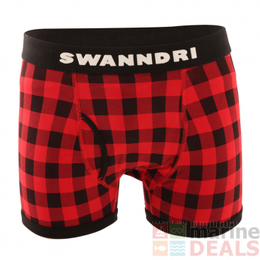 Swanndri Cotton Mens Underwear Red Black