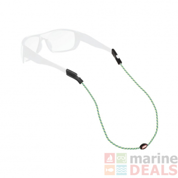 Chums Mariner Fishing Line Sunglass Strap Navy/Neon Green