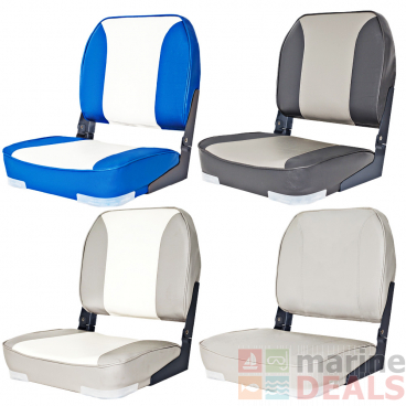 Oceansouth Deluxe Fold Down Boat Seat Upholstered