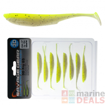 Savage Gear 3D Fry Loose Body Soft Bait Yellow Chartreuse Qty 8
