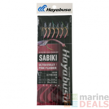 Hayabusa EX130 UV Pink Skin Flasher Sabiki Rig