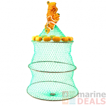 Jarvis Walker Collapsible Live Bait Cage with Yellow Buoys