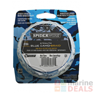 Spiderwire Stealth Blue Camo Braid 150m 15lb