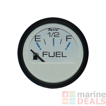 Faria Fuel Level Gauge in Chesapeake White Style (Euro Resistance)