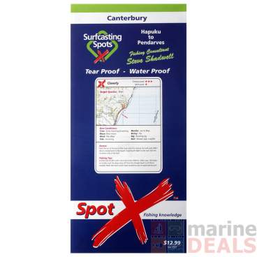 Spot X Surfcasting Map Canterbury