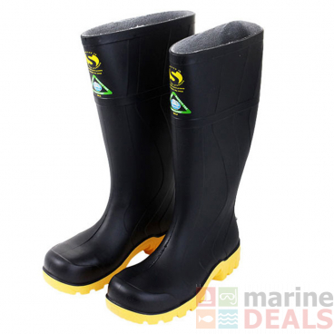 Bata Safemate Non-Slip Steel Toe Gumboots Black UK10