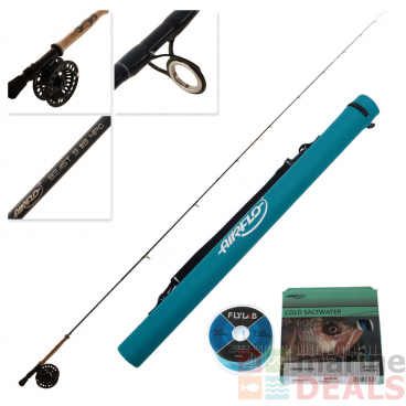 Airflo Flylab Beast Fly Reel 9/10 and #8 Rod Freshwater Combo with WF8I Line and 30lb Backing