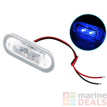 LED Waterproof Courtesy Lights 0.21W Blue 1LM