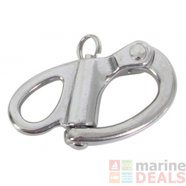 Stainless Snap Shackle With Fixed Eye Large
