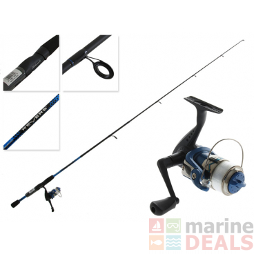 Shakespeare Reverb Boat Spinning Combo with Line 5ft 6in Blue