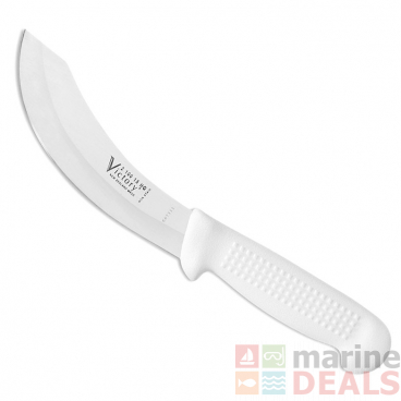 Victory 2/100 Hollow Ground Skinning Knife White Handle 15cm