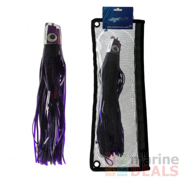 H2O Pro Katana Purple Abalone Mid Rigged Game Lure 33cm Purple/Black/Purple