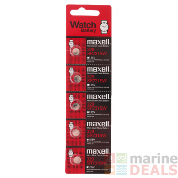 Maxell SR731SW Silver Oxide Button Cell Battery 5-Pack
