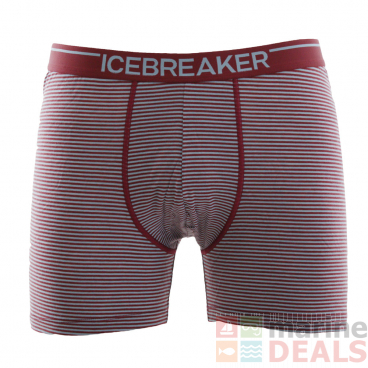 Icebreaker Merino Anatomica Mens Boxers Red Small