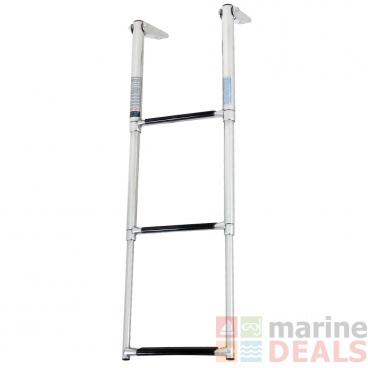 3-Step Stainless Steel Telescopic Ladder