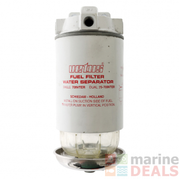 VETUS 75709VTEB Water Separator/Fuel Filter with CE/ABYC Double 10mic