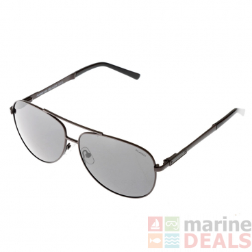 North Beach Ahi Polarised Sunglasses Grey/Gun Metal Frame