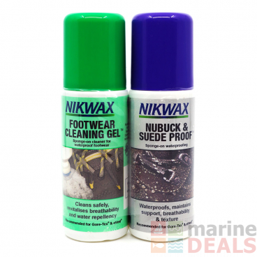 Nikwax Footwear Clean Gel and Nubuck & Suede Proof Sponge Pack