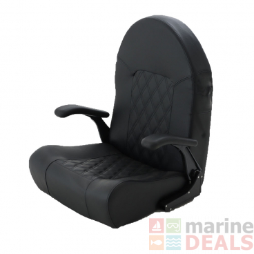 BLA Luxury Boat Helm Seat Black