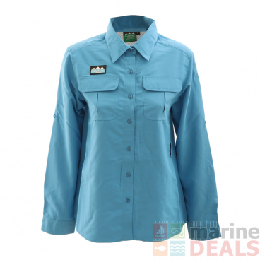 Ridgeline Basa UPF 50 Womens Long Sleeve Shirt Blue XS
