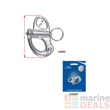 BLA Stainless Steel Clevis Grab Hooks - 6mm / 1/4in