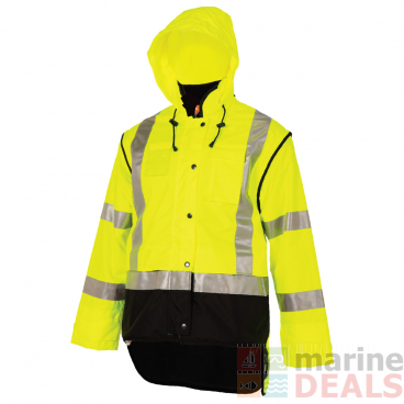 Betacraft Tuffviz Mens Highway Safety Bomber Jacket Lime/Black