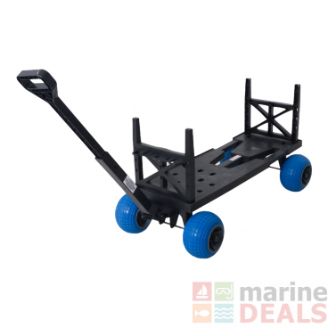 Mighty Max Sport Fishing Beach Cart Trolley 158kg Blue