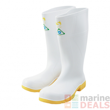 Bata Safemate Non-Slip Steel Toe Gumboots White UK5 / US5