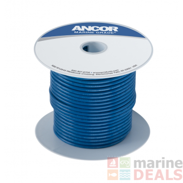 ANCOR Tinned Copper Wire 16 AWG Dark Blue 25ft