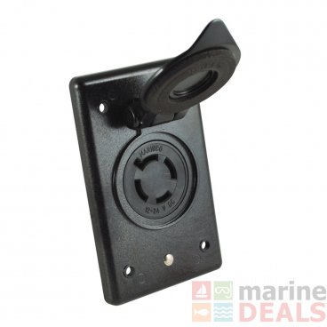 Marinco 4-Wire 12/24V Bass Boat Receptacle and Bracket