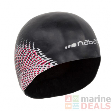 Nabaiji 900 Adult Silicone Competitive Swim Cap Black