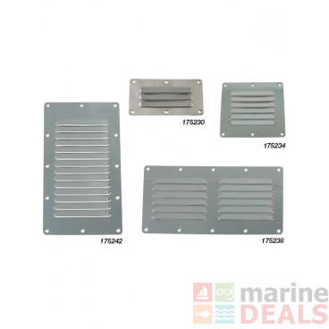 Stainless Steel Louvre Vent - 14 Louvres